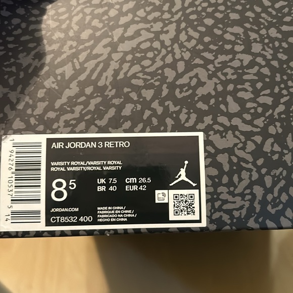 Air Jordan 3 retro (Chas) - Picture 2 of 8